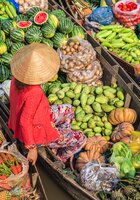 Merchant river market Vietnam