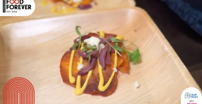 Peruvian-Inspired Fried Yams with Huancaína Sauce