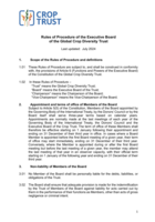 Crop Trust Rules of Procedure of the Executive Board