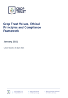 Crop Trust Values and Ethical Principles