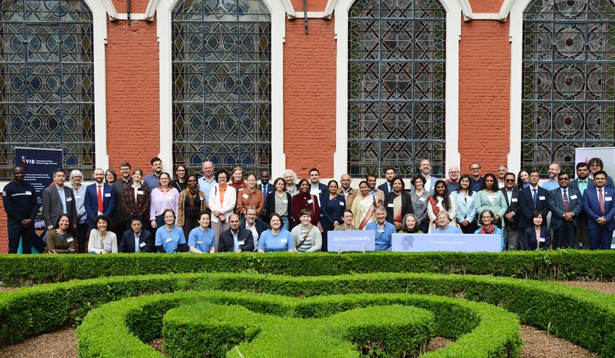 A group picture of the participants of the Grasspea Day in Ghent