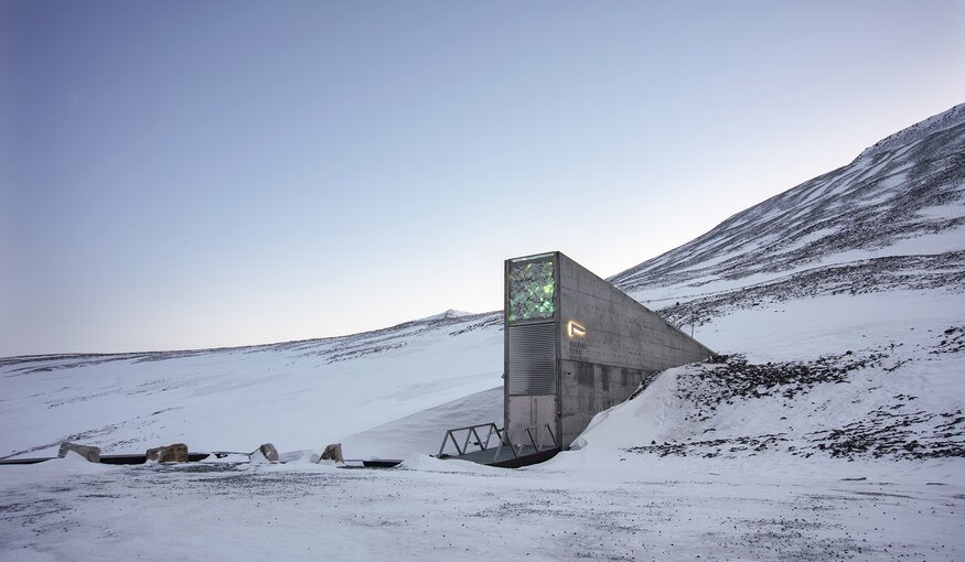 Entrance to Svalbard Global Seed Vault