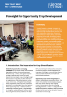 Crop Trust Brief 1 - Foresight for Opportunity Crop Development